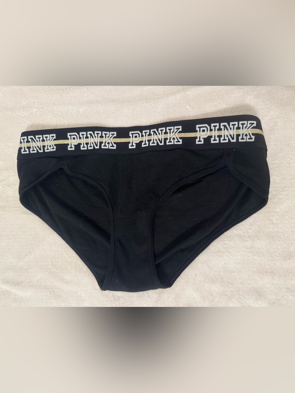 Victoria’s Secret PINK Hipster SZ S GOOD CONDITION BLACK